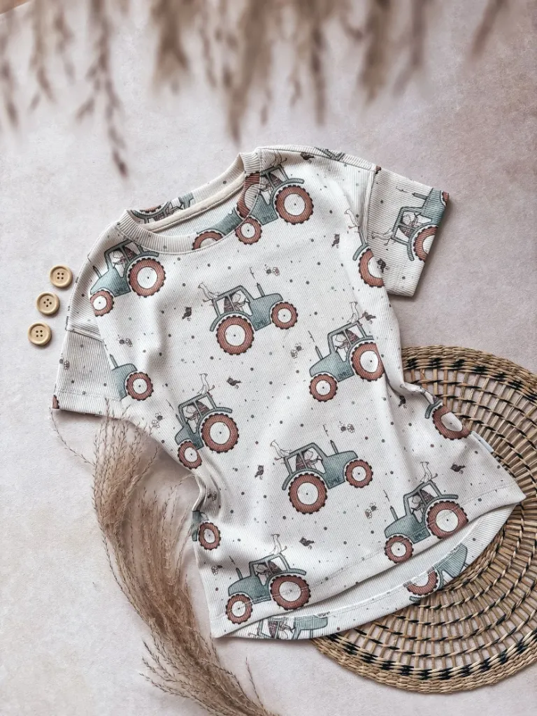 Ribshirt Gr. 110 Igel mit Traktor